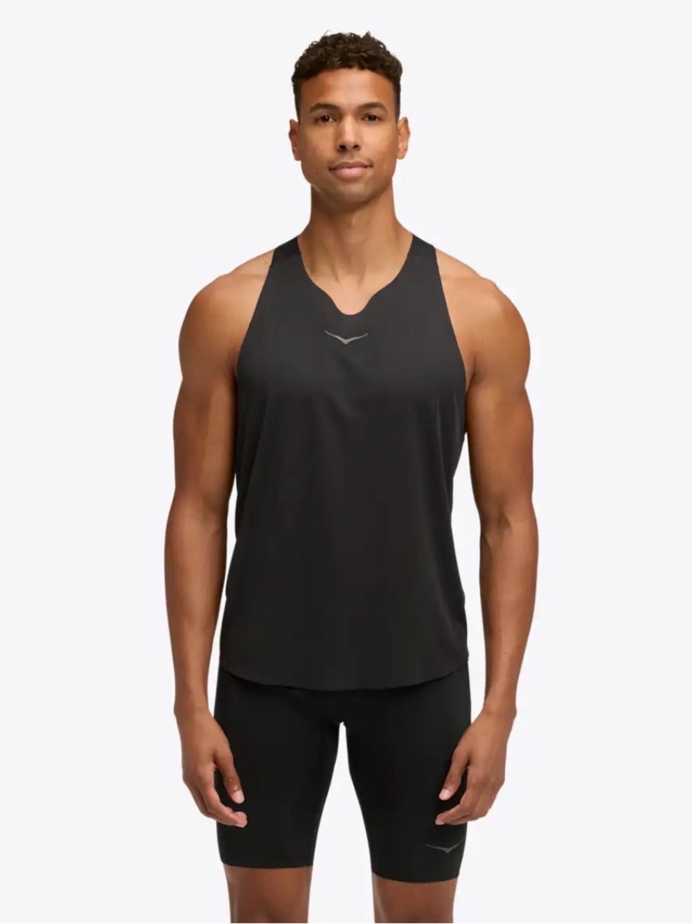 Hoka Black Men's Race Day Singlet